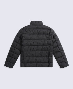 Mens Lightweight Down Packable Jacket - Jet Black