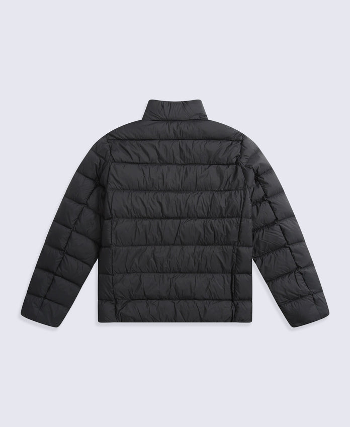 Mens Lightweight Down Packable Jacket - Jet Black