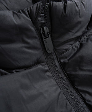 Mens Lightweight Down Packable Jacket - Jet Black