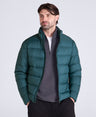 Mens Lightweight Down Packable Jacket - Petrol