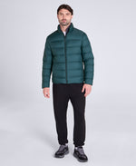 Mens Lightweight Down Packable Jacket - Petrol