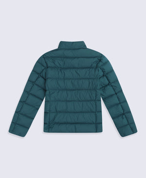 Mens Lightweight Down Packable Jacket - Petrol