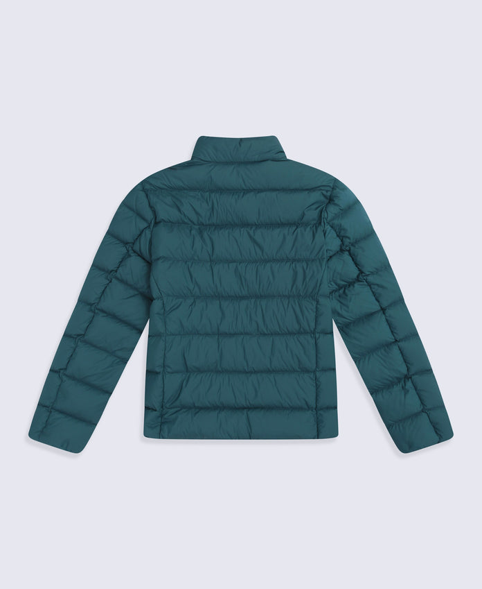 Mens Lightweight Down Packable Jacket - Petrol