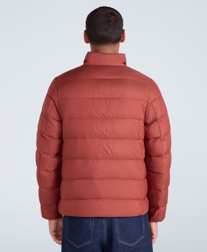 Mens Lightweight Down Packable Jacket - Red
