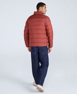 Mens Lightweight Down Packable Jacket - Red