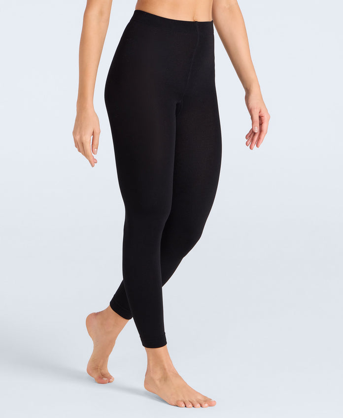 Fleece Lined Womens Leggings - Black