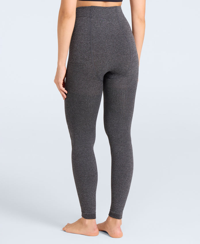 Fleece Lined Womens Leggings - Charcoal