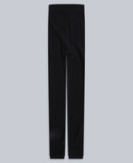 Fleece Lined Ribbed Womens Leggings - Black