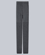Fleece Lined Ribbed Womens Leggings - Charcoal