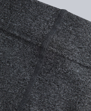 Fleece Lined Ribbed Womens Leggings - Charcoal