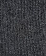 Fleece Lined Ribbed Womens Leggings - Charcoal