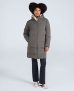 Cosi Cloud Womens Mid Length Down Coat - Khaki