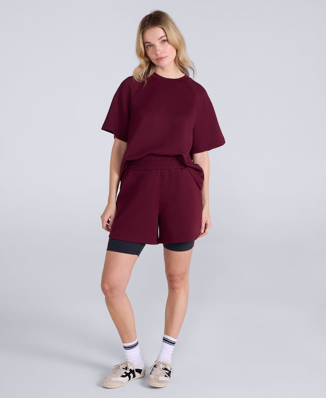 Cora Womens Travel Top - Burgundy