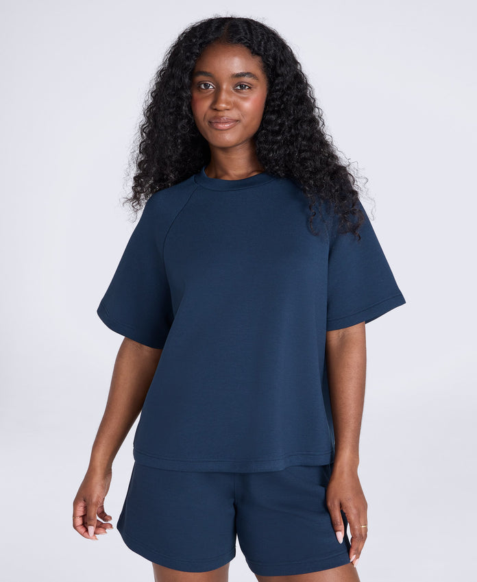 Cora Womens Travel Top - Navy