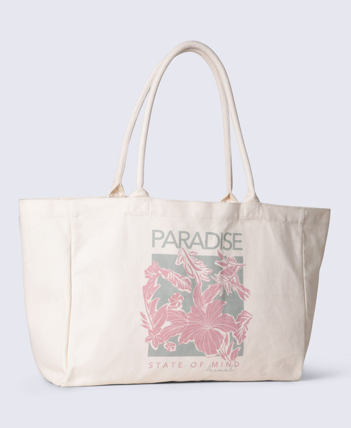 Cotton Tote Bag - Beige