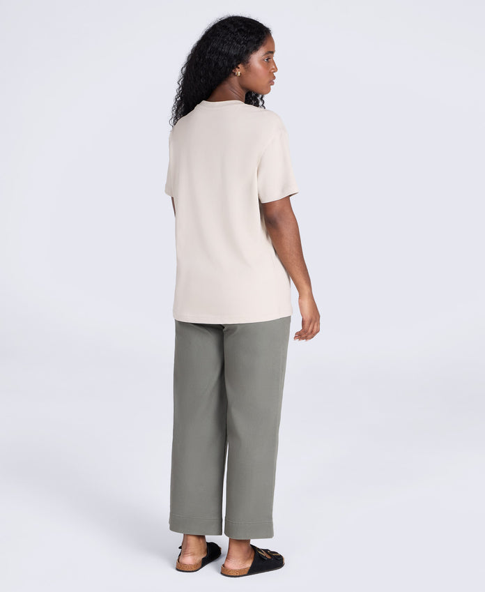 Grace Womens Heavyweight T-Shirt - Beige