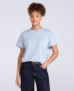 Grace Womens Heavyweight T-Shirt - Blue
