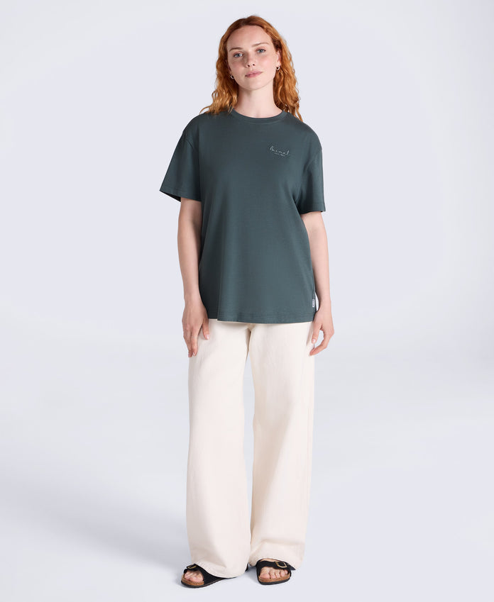 Grace Womens Heavyweight T-Shirt - Charcoal