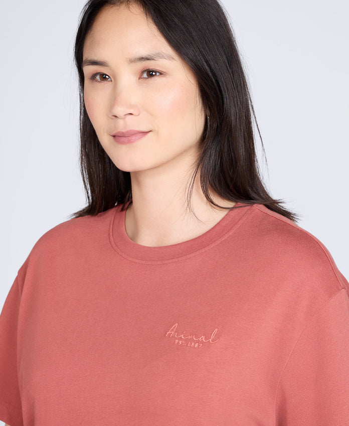 Grace Womens Heavyweight T-Shirt - Rust