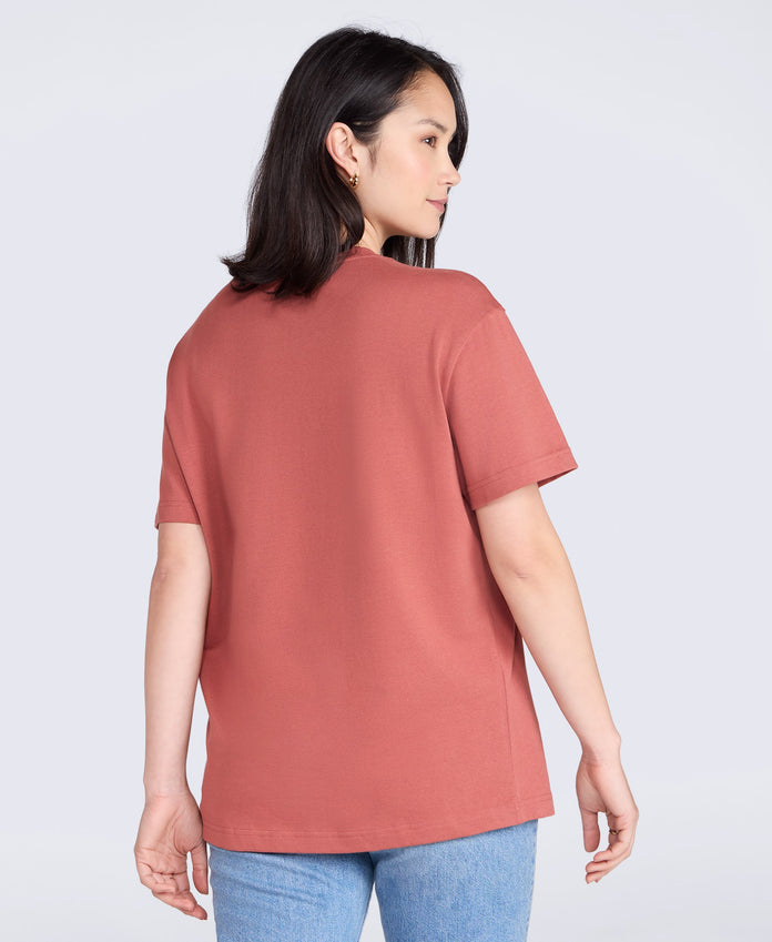 Grace Womens Heavyweight T-Shirt - Rust
