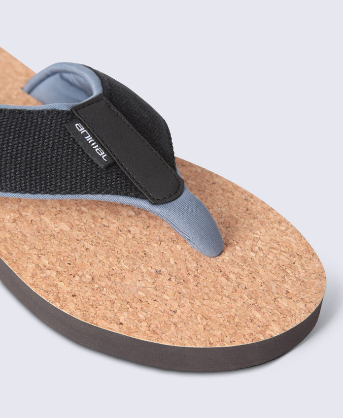 Parker Mens Flip Flops - Black