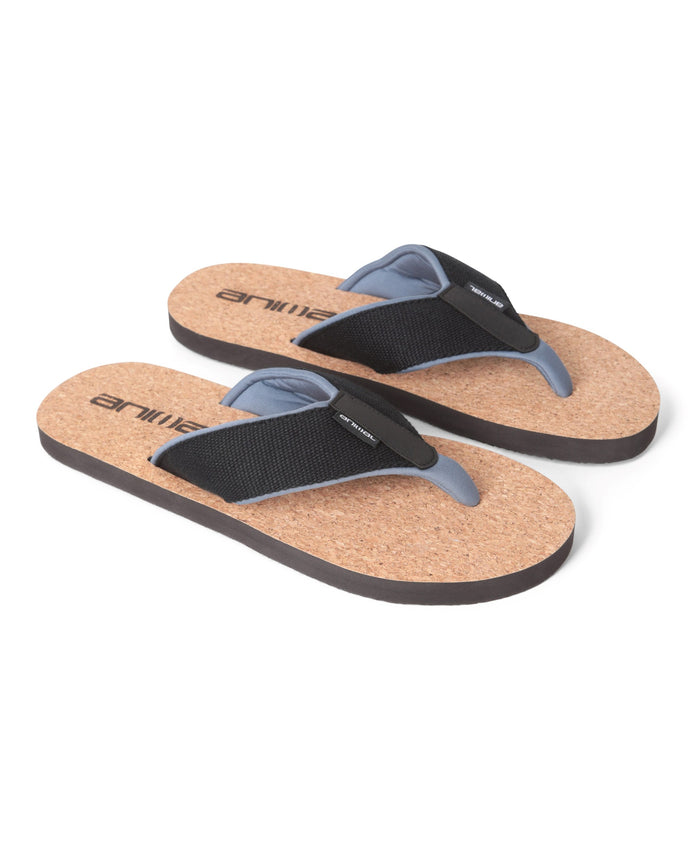Parker Mens Flip Flops - Black