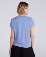 Animal Aria Knot Front T-Shirt - Blue