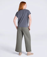 Animal Aria Knot Front T-Shirt - Charcoal