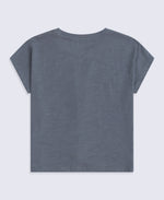 Animal Aria Knot Front T-Shirt - Charcoal