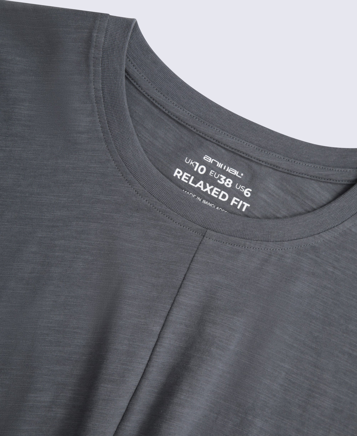 Aria Womens Knot Front T-Shirt - Charcoal