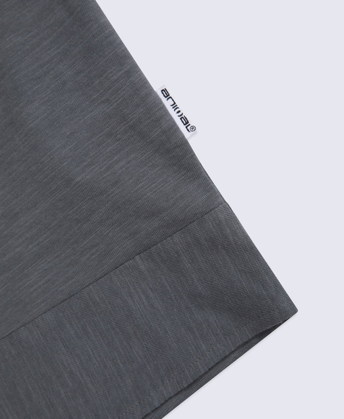 Animal Aria Knot Front T-Shirt - Charcoal
