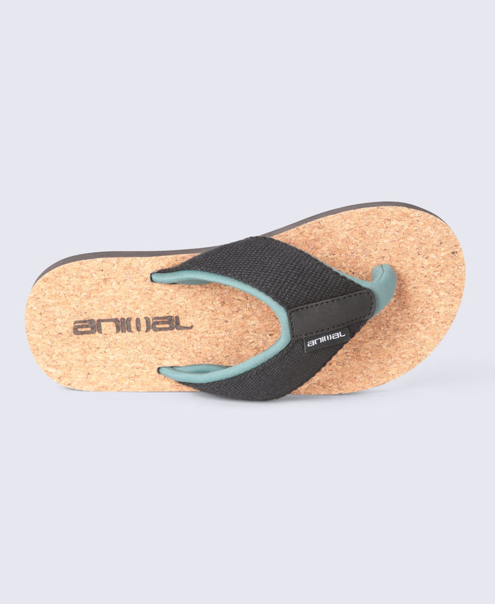 Parker Kids Cork Flip Flops - Black