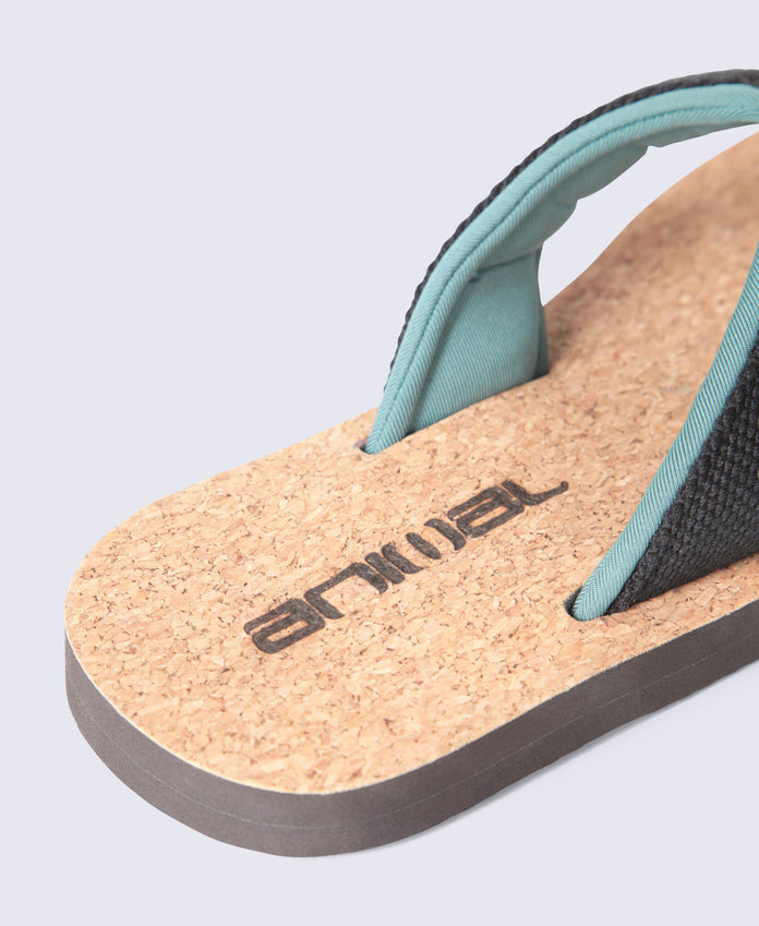 Parker Kids Cork Flip Flops - Black