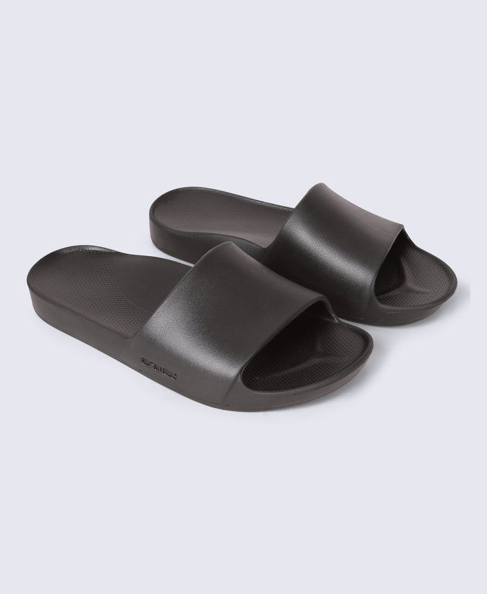 Poolside Mens Sliders - Black