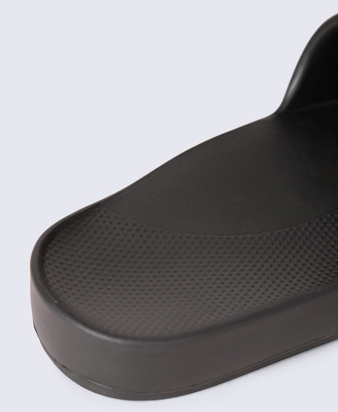 Poolside Mens Sliders - Black