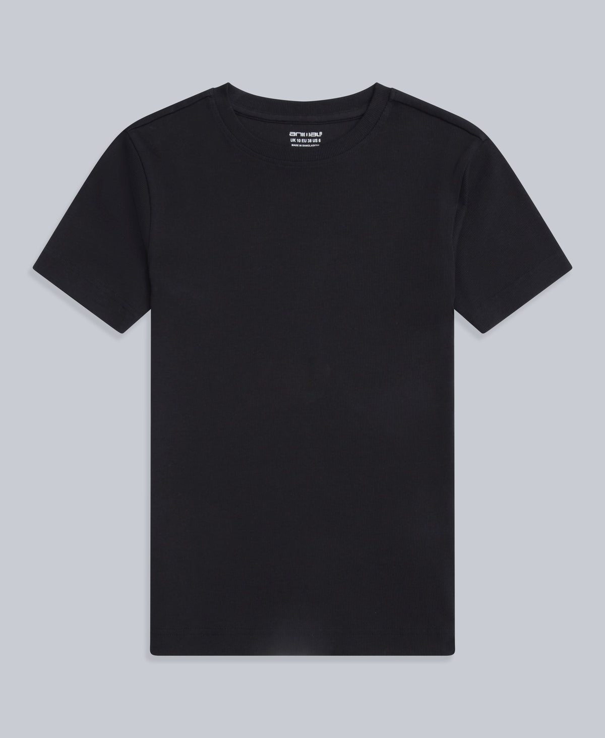 Evo Womens Ribbed T-Shirt - Black