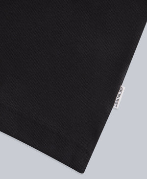 Evo Womens Ribbed T-Shirt - Black