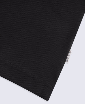 Evo Womens Ribbed T-Shirt - Black