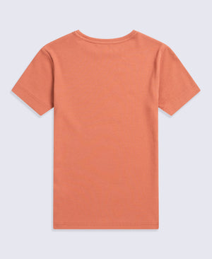 Evo Womens Ribbed T-Shirt - Rust