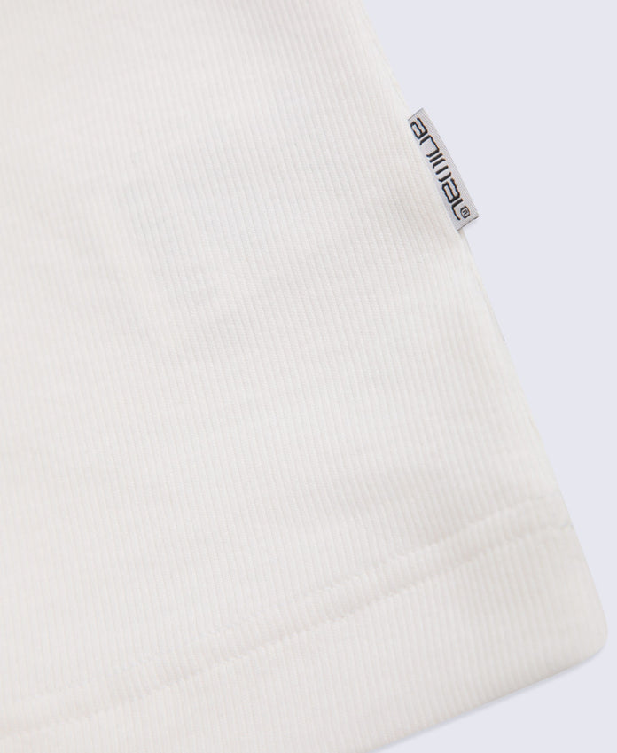 Evo Women's Ribbed T-Shirt - White