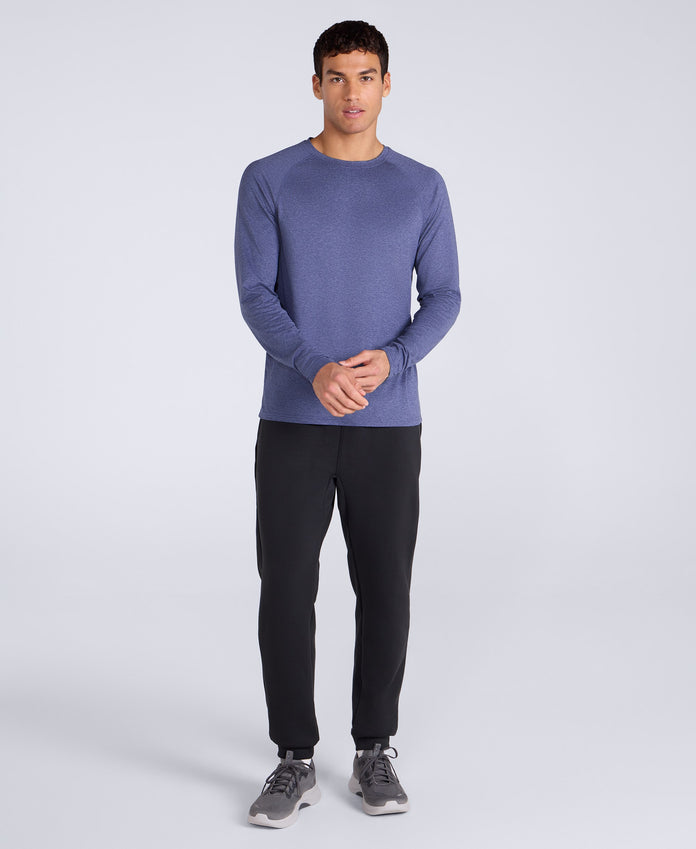 Active Mens Long Sleeve Tee - Blue