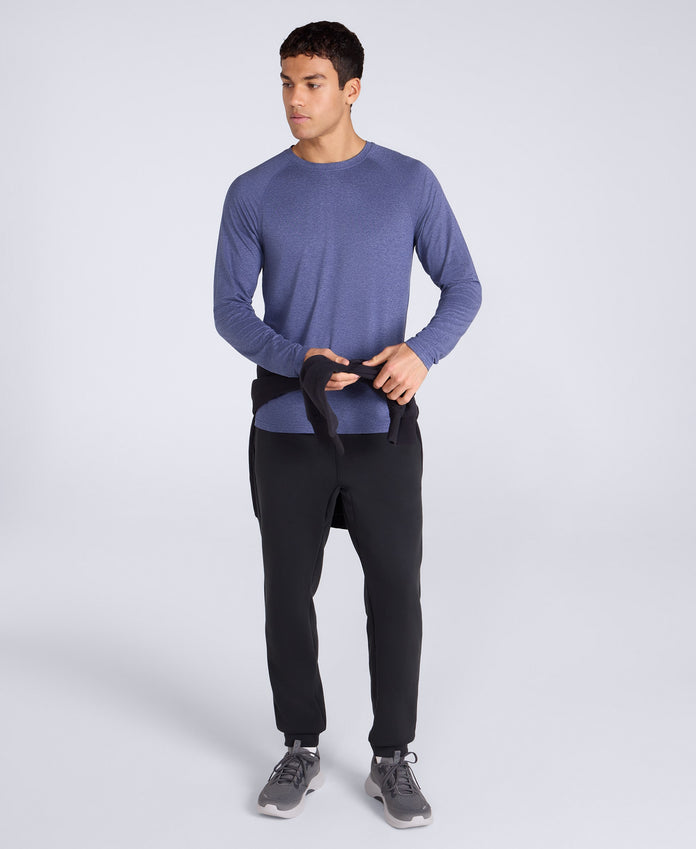 Active Mens Long Sleeve Tee - Blue