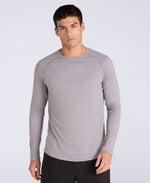 Active Mens Long Sleeve Tee - Charcoal