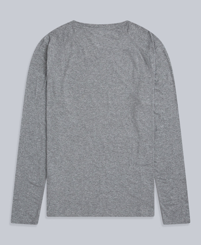 Active Mens Long Sleeve Tee - Charcoal