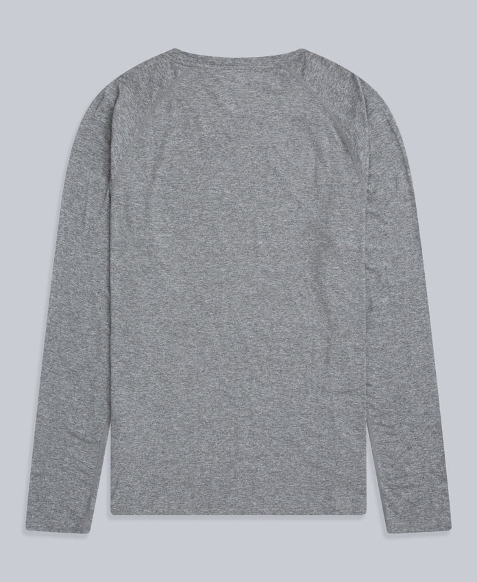 Active Mens Long Sleeve Tee - Charcoal