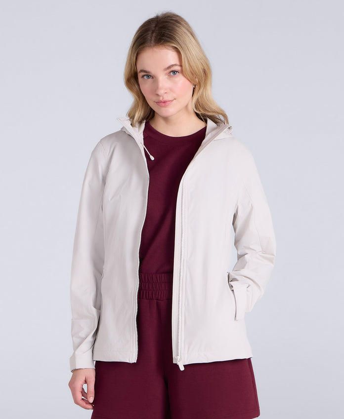 Torino Womens Packable Jacket - Light Beige
