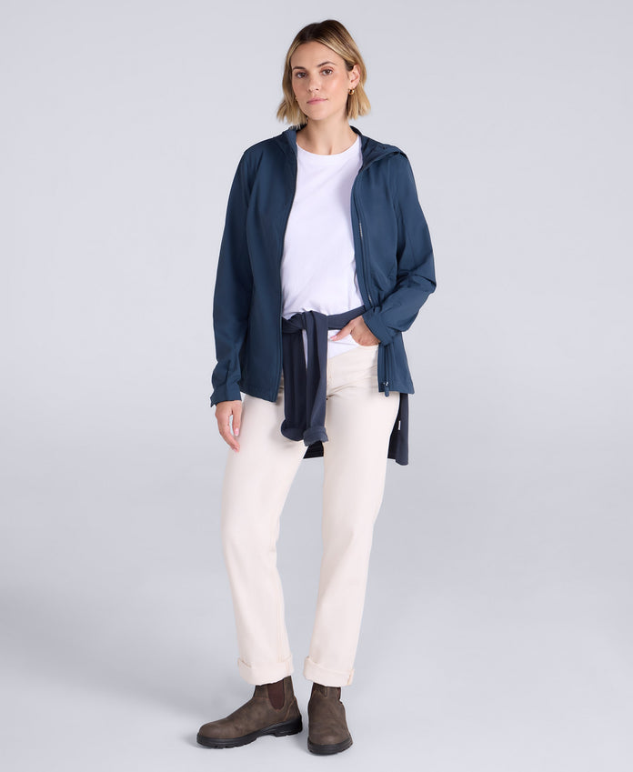 Torino Womens Packable Jacket - Navy