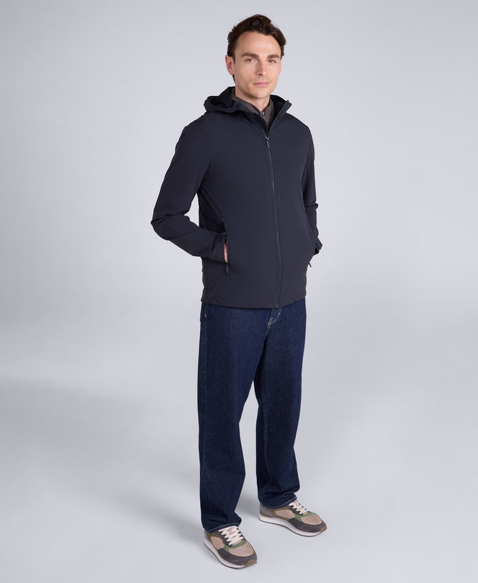 Torino Mens Packable Softshell Jacket - Black