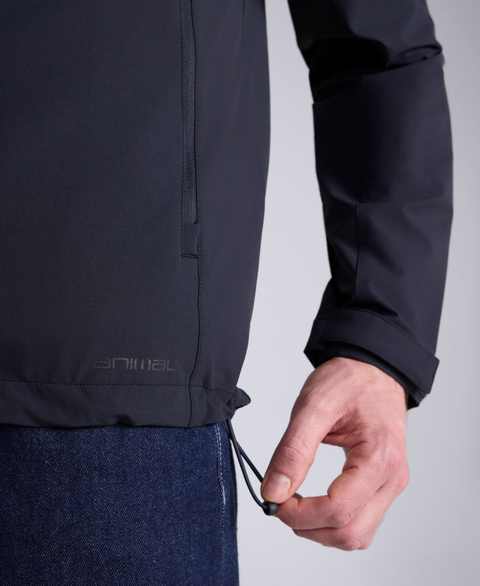 Torino Mens Packable Softshell Jacket - Black