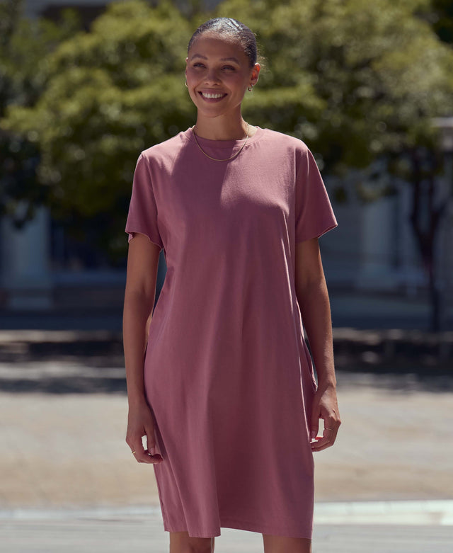 Jersey Women’s T-Shirt Dress - Pink